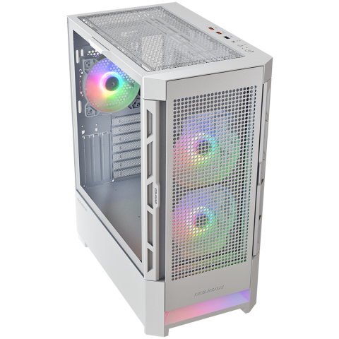 COUGAR AIRFACE RGB PC Case, Mid Tower, White [2]
