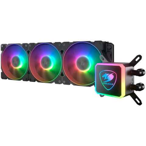 COUGAR AQUA ARGB 360 AiO Liquid Watercooling, 120mm RGB fan x3, remote control [3]