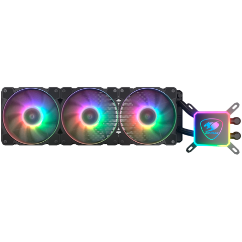 COUGAR AQUA ARGB 360 AiO Liquid Watercooling, 120mm RGB fan x3, remote control [2]