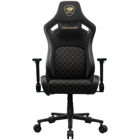 Jocuri si multimedia - COUGAR DEFENSOR Gold F Gaming chair, Black Gold