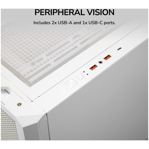 COUGAR MX600 PC Case, Mid Tower, White [23]