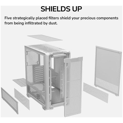 COUGAR MX600 PC Case, Mid Tower, White [17]