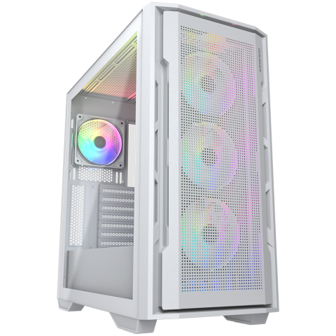 Carcase - COUGAR UNIFACE RGB PC Case, Mid Tower, White
