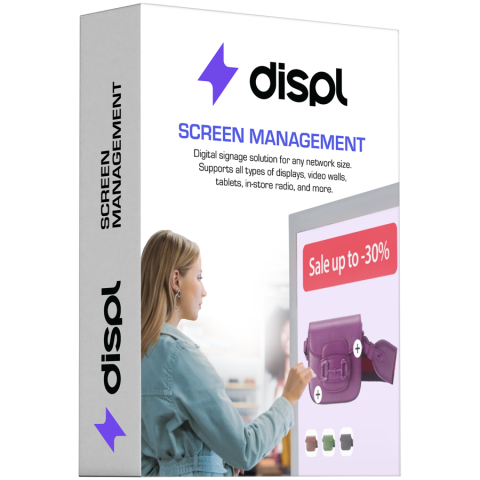 Software - Displ, Digital Signage CMS, Screen Management type, 1 year