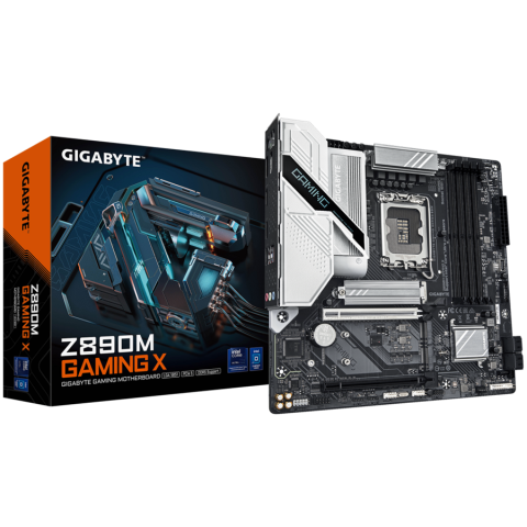 Placi de baza - GIGABYTE Z890M GAMING X Placă de bază Micro ATX, LGA1851, DDR5, Z890