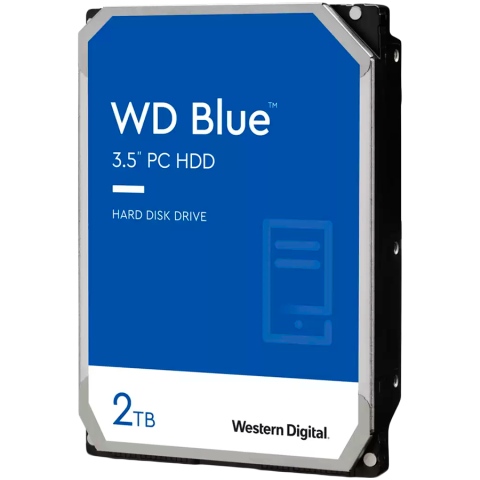 Hard disk uri - HDD Desktop WD Blue 2TB SMR, 3.5'', 256MB, 7200 RPM, SATA