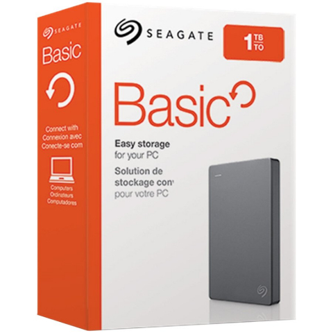 Hard disk uri - HDD extern SEAGATE Basic Portable Drive 1TB, 2.5'', USB 3.0, 170g