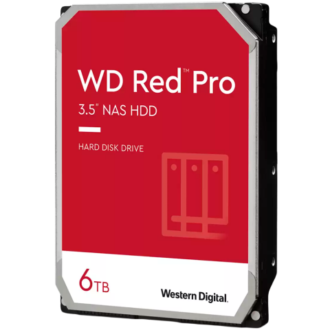 Componente PC - HDD NAS WD Red Pro 6TB CMR, 3.5'', 256MB, 7200 RPM, SATA, TBW: 550