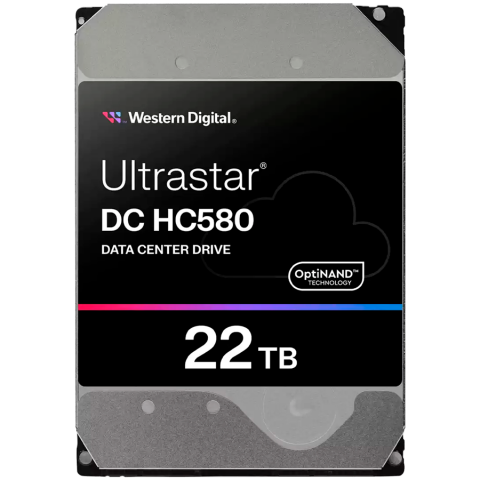 Hard disk uri - HDD Server WD Ultrastar DC HC580 22TB 512e SE, 3.5", 512MB, 7200RPM, SATA, NP3, SKU: 0F62785