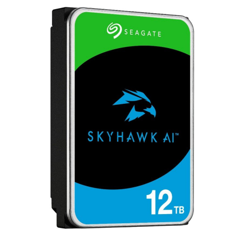 Hard disk uri - HDD Video Surveillance SEAGATE SkyHawk AI 12TB CMR, 3.5", 512MB, SATA, Rescue Services 3 ani, TBW: 550