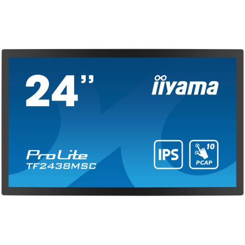 Monitoare/Televizoare - IIYAMA Monitor LED TF2438MSC-B1 TOUCH 23.8” 10pt Optical Bonded PCAP Open Frame 1920 x 1080 600cd 1000:1 5ms bonded PCAP HDMI DP USB landscape, portrait, face-up