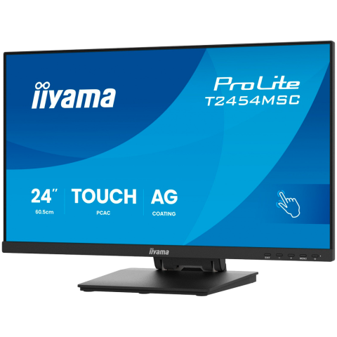 IIYAMA Monitor Touch T2454MSC-B3AG 24" InCell PCAP 10pt touchscreen monitor featuring IPS panel technology, Anti-Glare coating and a flexible stand [2]