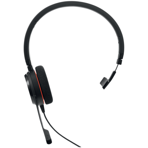 JABRA EVOLVE 20 MS Mono USB Headband, Noise cancelling,USB connector, with mute-button and volume control on the cord, with foam ear cushion, Microsoft optimized [1]