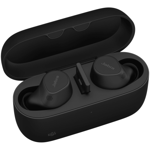 Laptop/Tablete/Telefoane - JABRA EVOLVE2 Buds MS, Cradle USB-A MS, Link 380 BT adapter USB-A MS, 30 cm USB-C to USB-A cable, Ear gels, wireless charging pad, warranty