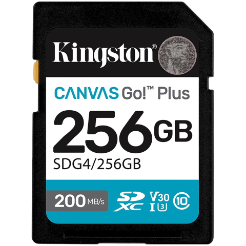 Memory Flash - KINGSTON 256GB SDXC Canvas Go Plus Gen4 200MB/s C10 UHS-I U3 V30
