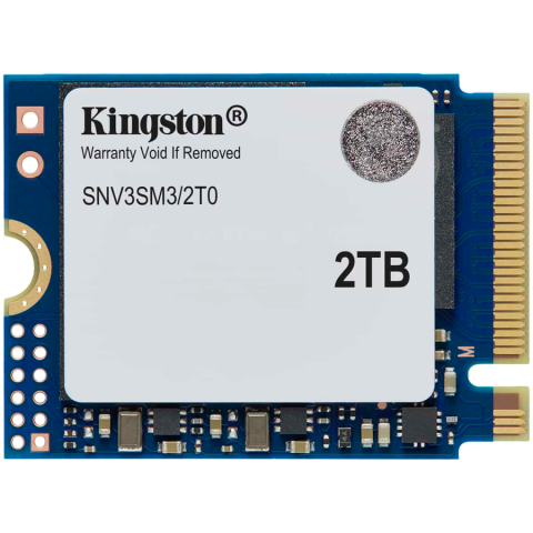 SSD - Kingston 2TB NV3 SSD M.2 2230 PCIe 4.0 NVMe, Read: 6,000/ Write: 5,000MB/s