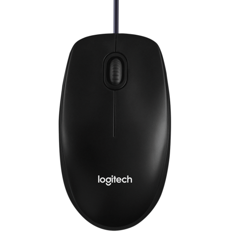Periferice - LOGITECH B100 Corded Mouse - BLACK - USB - B2B