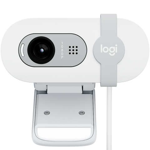 Periferice - LOGITECH Brio 100 Full HD Webcam - OFF-WHITE - USB