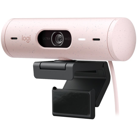 Periferice - LOGITECH BRIO 500 Full HD Webcam - ROSE - USB
