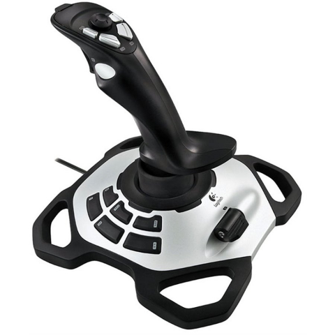 Jocuri si multimedia - LOGITECH Extreme 3D Pro Joystick - SILVER/BLACK - USB