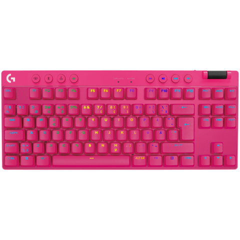 Jocuri si multimedia - LOGITECH G PRO X TKL LIGHTSPEED Mechanical Gaming Keyboard - MAGENTA - US INT'l - TACTILE