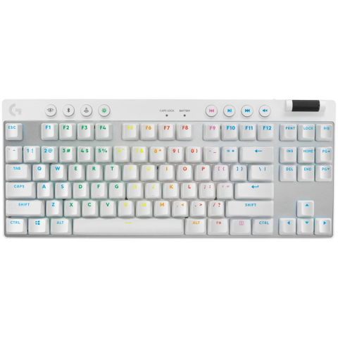 Jocuri si multimedia - LOGITECH G PRO X TKL LIGHTSPEED Mechanical Gaming Keyboard - WHITE - US INT'L - TACTILE