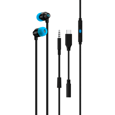 Jocuri si multimedia - LOGITECH G333 Wired Gaming Earphones - BLACK - 3.5 MM