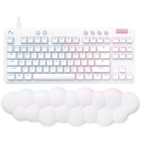 LOGITECH G713 TKL Corded Gaming Keyboard - OFF WHITE - USB - US INT'L - TACTILE [1]