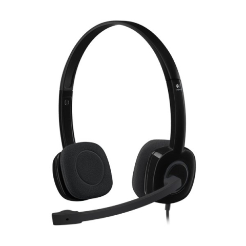 Periferice - LOGITECH H151 Corded Stereo Headset - BLACK - 3.5 MM