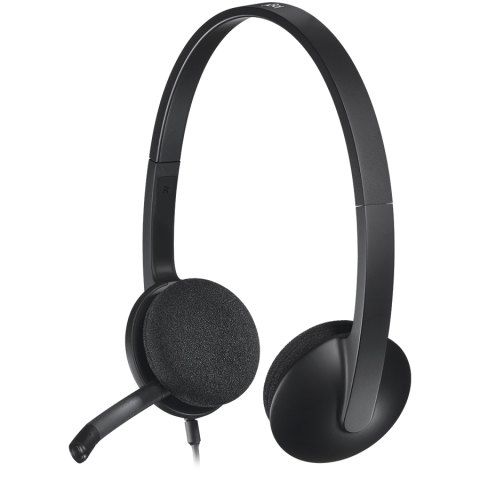 LOGITECH H340 Corded Headset - BLACK - USB [3]