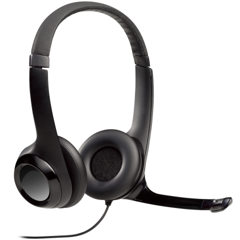LOGITECH H390 Corded Headset - BLACK - USB [1]