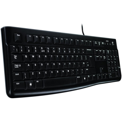 Mouse-uri - LOGITECH K120 Corded Keyboard - BLACK - USB - US INT'L - B2B