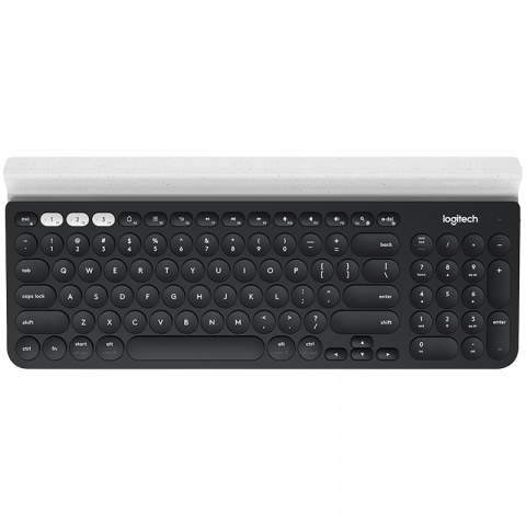 Mouse-uri - LOGITECH K780 Multi-Device Wireless Keyboard - DARK GREY/SPECKLED WHITE - US INT'L