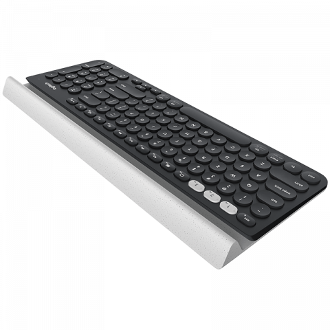 LOGITECH K780 Multi-Device Wireless Keyboard - DARK GREY/SPECKLED WHITE - US INT'L [1]
