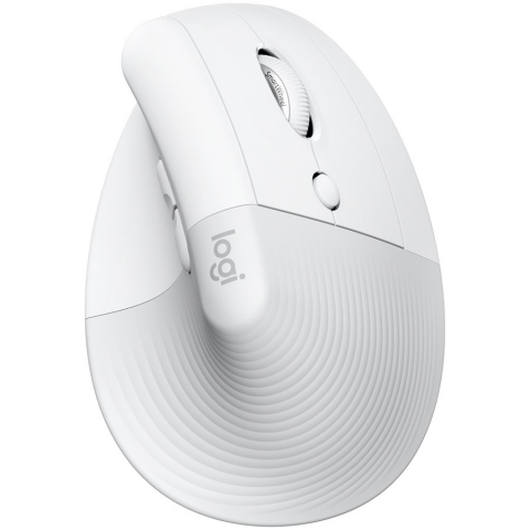 Periferice - LOGITECH Lift Bluetooth Vertical Ergonomic Mouse - OFF-WHITE/PALE GREY