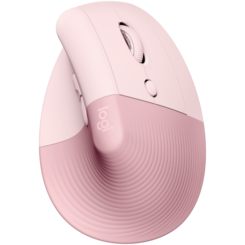 Mouse-uri - LOGITECH Lift Bluetooth Vertical Ergonomic Mouse - ROSE/DARK ROSE