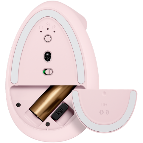 LOGITECH Lift Bluetooth Vertical Ergonomic Mouse - ROSE/DARK ROSE [3]