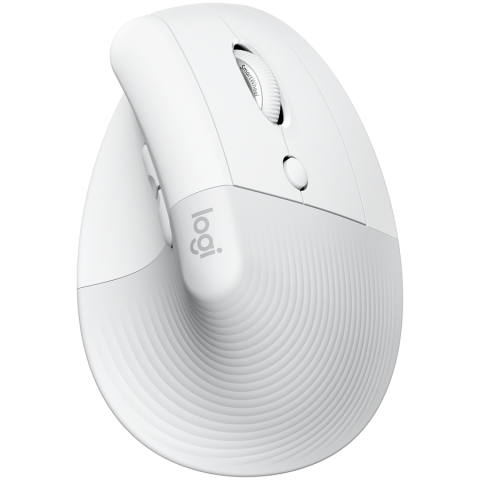 Periferice - LOGITECH Lift for MAC Vertical Ergonomic Mouse - OFF-WHITE/PALE GREY