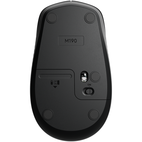 LOGITECH M190 Wireless Mouse - MID GREY [4]