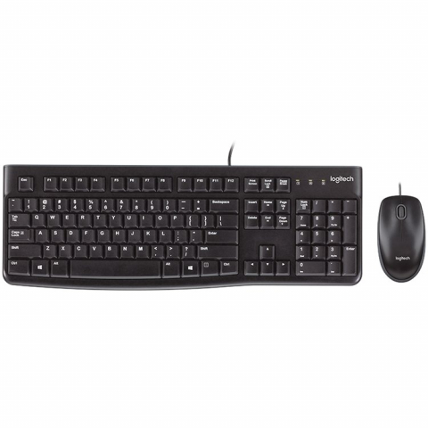 Periferice - LOGITECH MK120 Corded Combo - BLACK - USB - US INT'L - EER