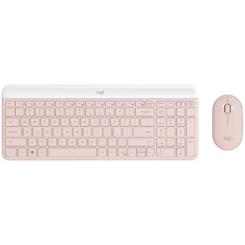 Periferice - LOGITECH MK470 Slim Combo - ROSE - US INT'L - 2.4GHZ - INTNL-973