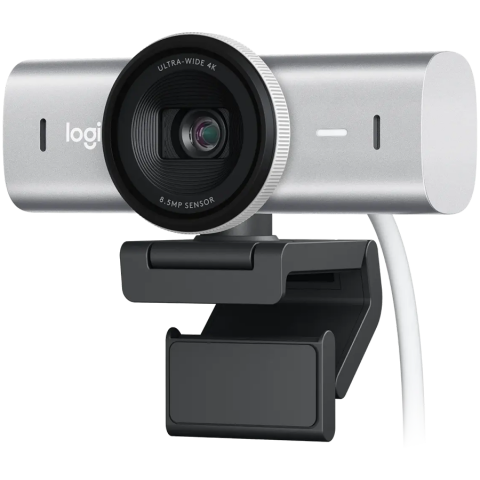 Periferice - LOGITECH MX Brio 4K Ultra HD Webcam - PALE GREY - 2.4GHZ - EMEA28-935 - B2C