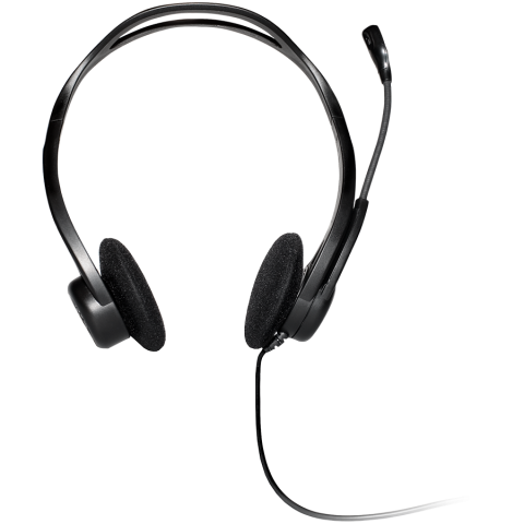 LOGITECH PC960 Corded Stereo Headset BLACK - USB [3]