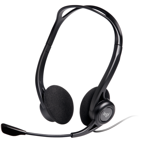 Periferice - LOGITECH PC960 Corded Stereo Headset BLACK - USB