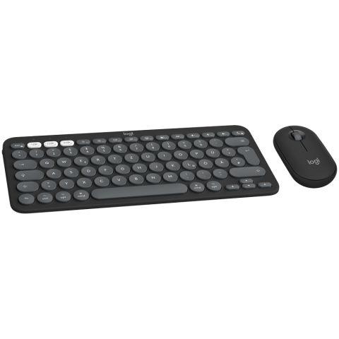 Periferice - LOGITECH Pebble 2 for MAC Bluetooth Keyboard Combo - TONAL GRAPHITE - US INT'L