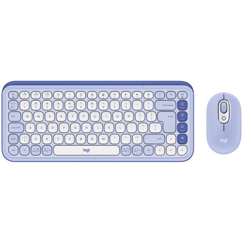 Periferice - LOGITECH POP ICON COMBO - LILAC - US INT'L - BT - INTNL-973