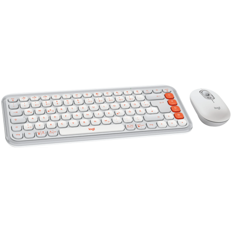 LOGITECH POP ICON COMBO - OFF WHITE - US INT'L - BT - INTNL-973 [1]