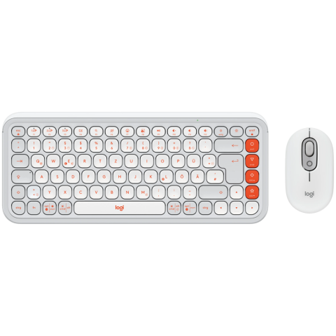 Periferice - LOGITECH POP ICON COMBO - OFF WHITE - US INT'L - BT - INTNL-973