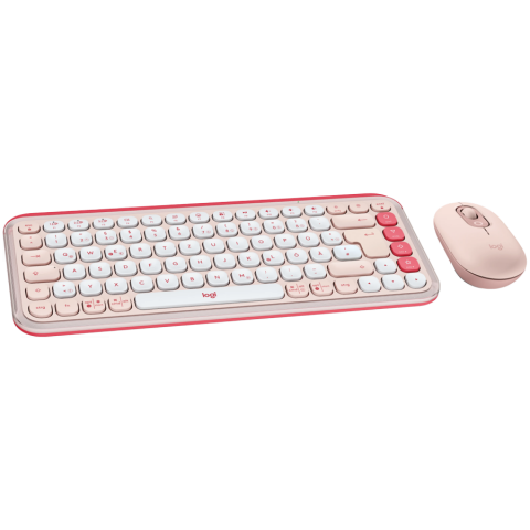 LOGITECH POP ICON COMBO - ROSE - US INT'L - BT - INTNL-973 [1]
