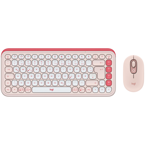 Periferice - LOGITECH POP ICON COMBO - ROSE - US INT'L - BT - INTNL-973